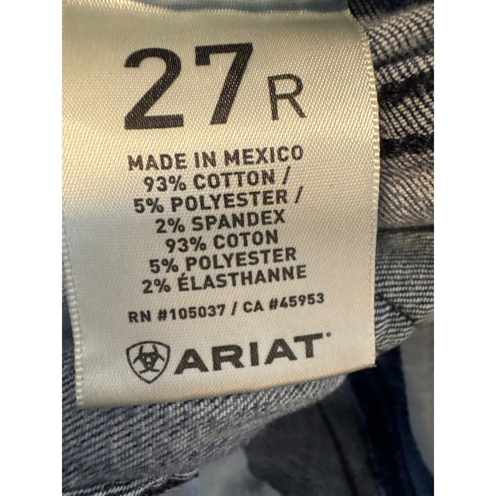 Ariat Denim Womens 27R Medium Wash Bootcut Jeans Blue 10031288 Stretch Western - Picture 4 of 6